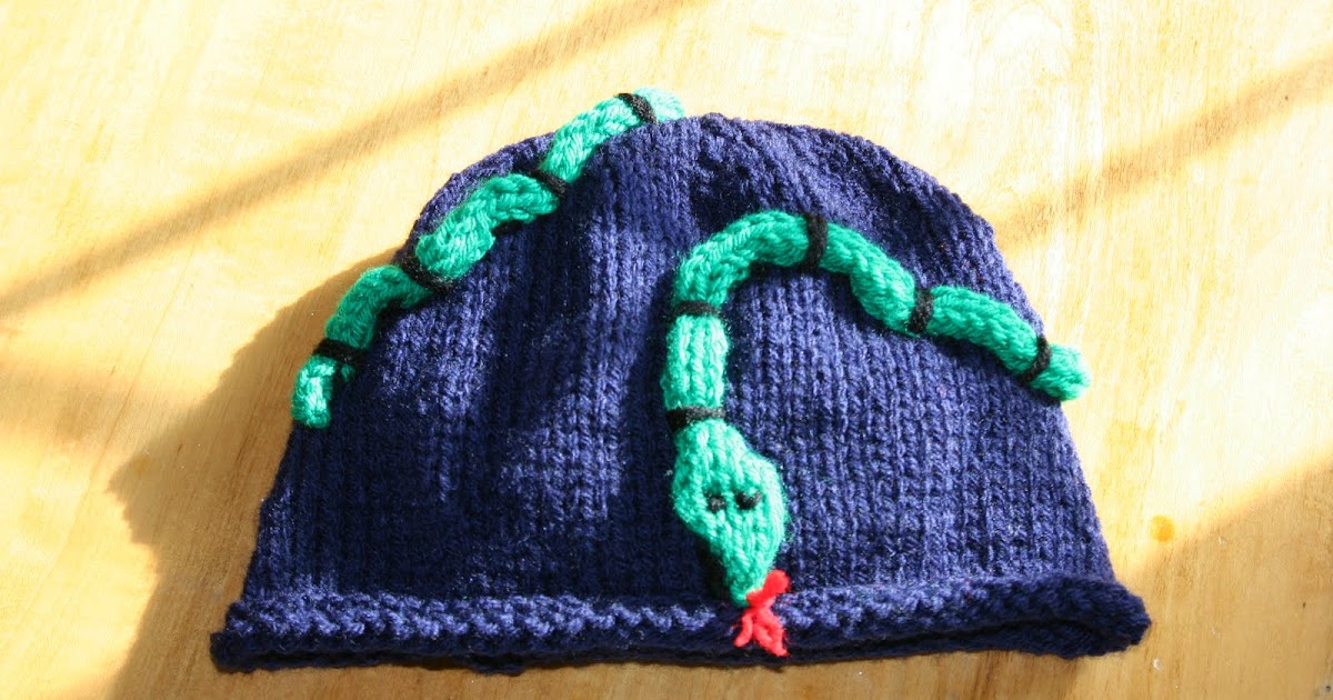 Hipknitized Snake Hat Pattern
