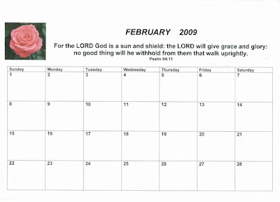 Calendar Planner on Of How To Make A Simple Calendar Planner For 2009 With Bible Verses