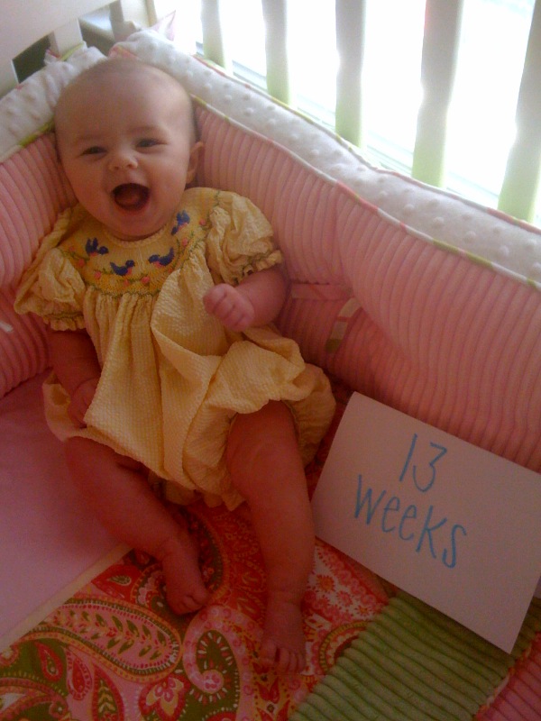 13 week old baby