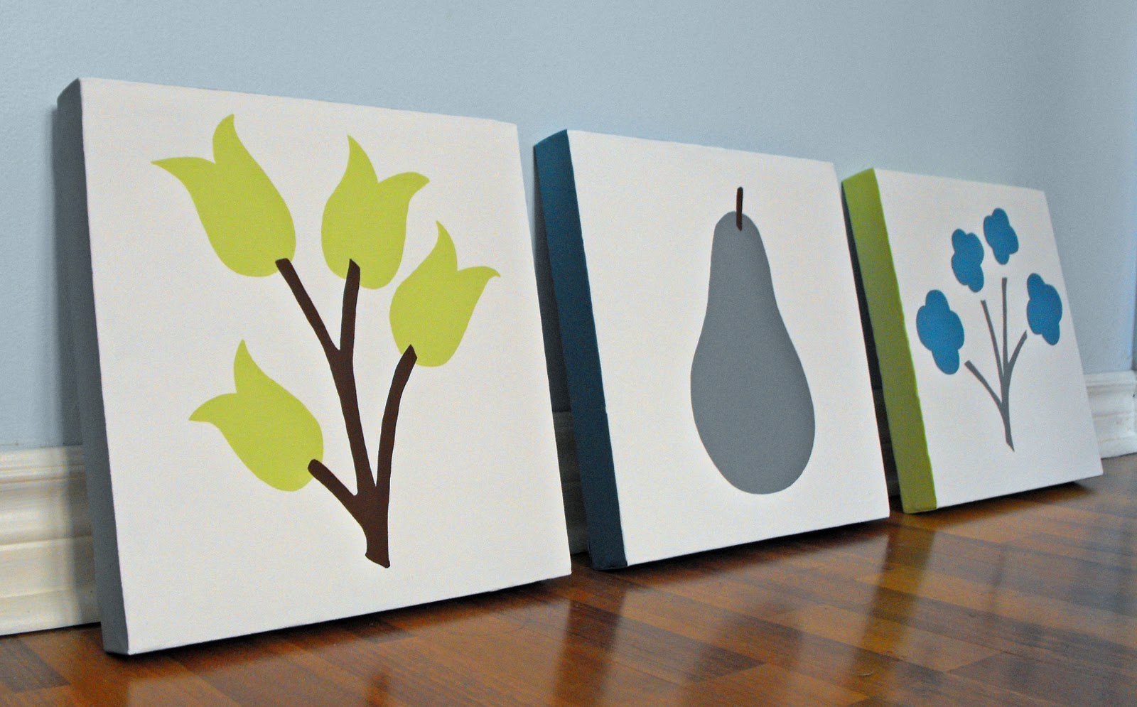 Polka Dot Grove Modern Nursery Canvas Art