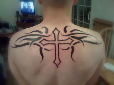 Cross Tribal Tattoo Posted by Massa at 324 PM
