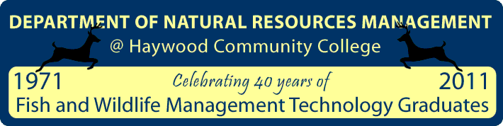 <center> DEPARTMENT OF NATURAL RESOURCES MANAGEMENT<br> @ haywood community college</center>
