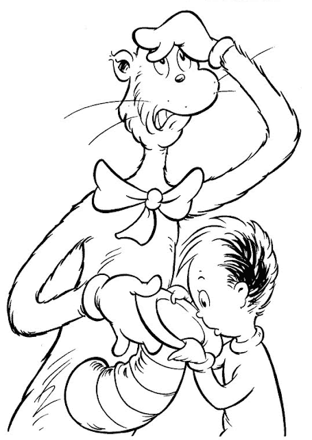 Dr Seuss coloring pages
