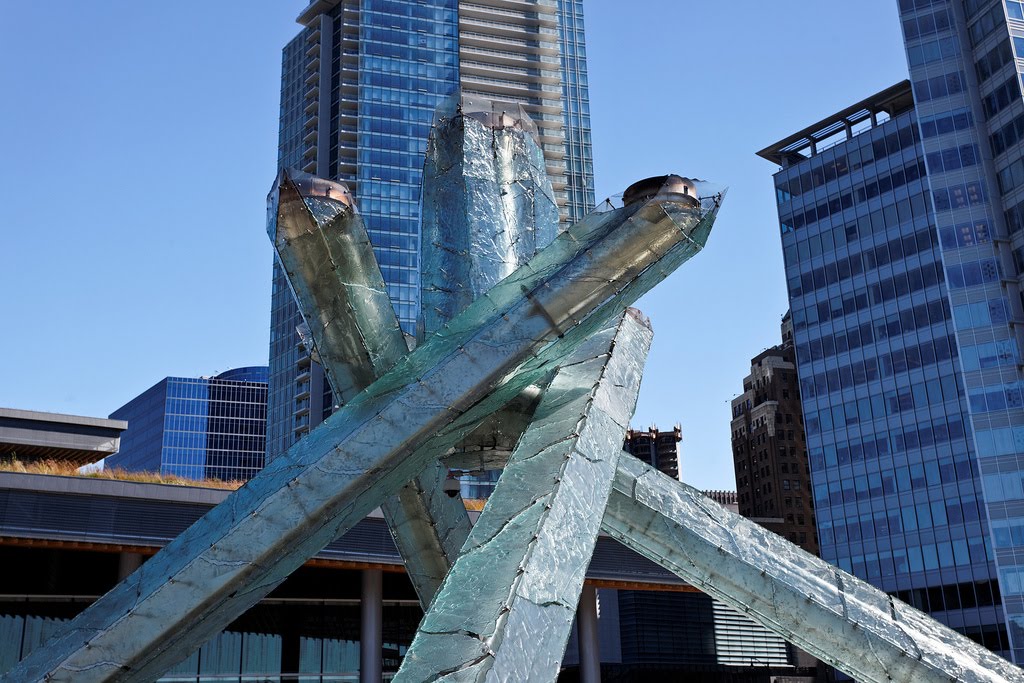Torch Relay Map at Base of the Olympic Cauldron News