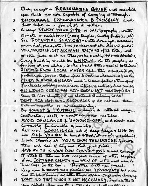 About Being An Architect By Laurie Baker