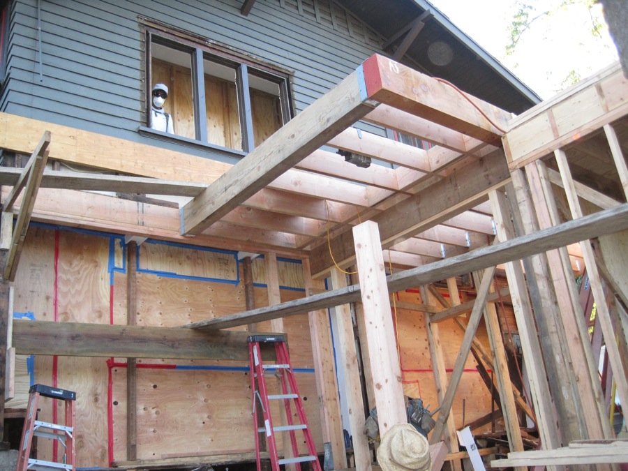 Our House On The Hill Framing Second Floor Walls And Roof