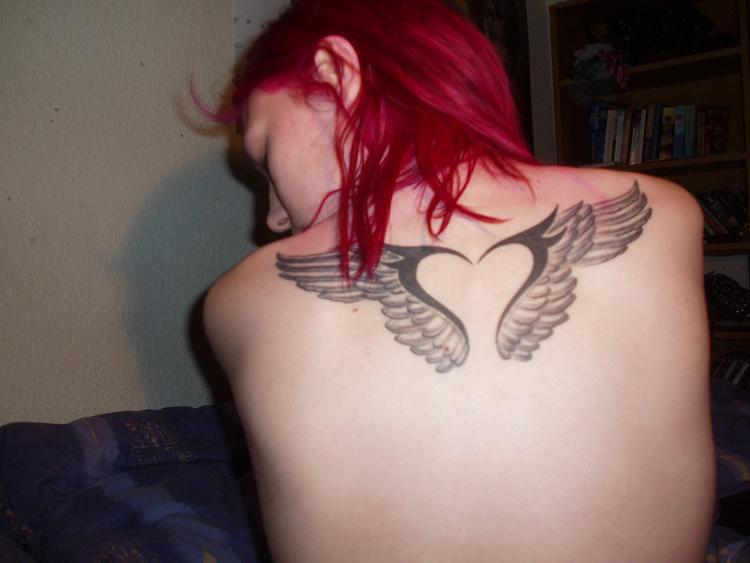 Beautiful Butterfly On The Back Body tattoos. Labels: angel tattoo 
