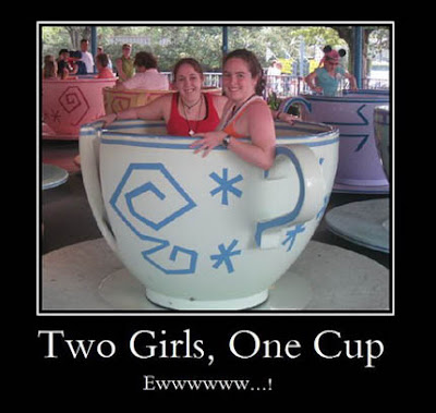 (Un)motivational posters: Two girls, one cup...
