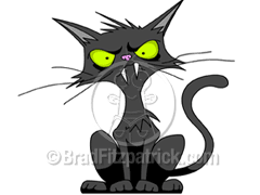 Cartoon Evil Cat