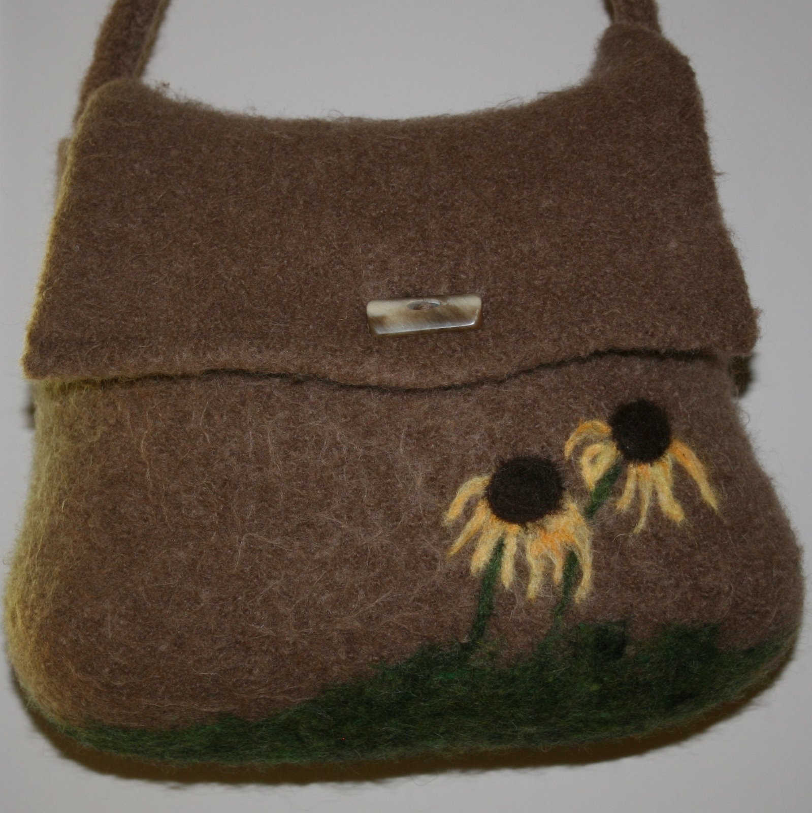 Heirloom Goods Latest needle felted purse, finished and listed