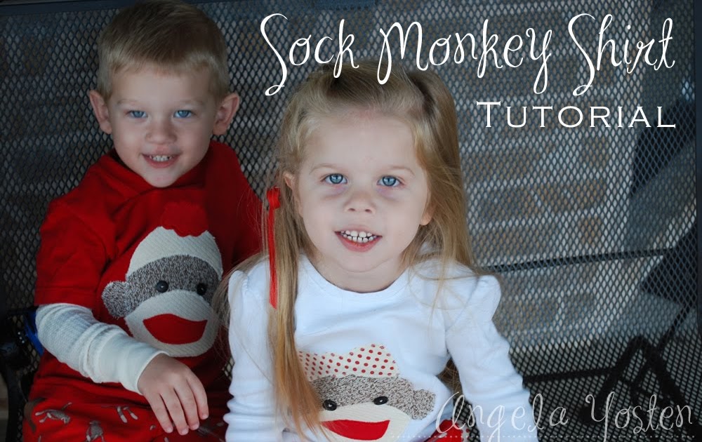 Angela Yosten Sock Monkey Shirt Tutorial