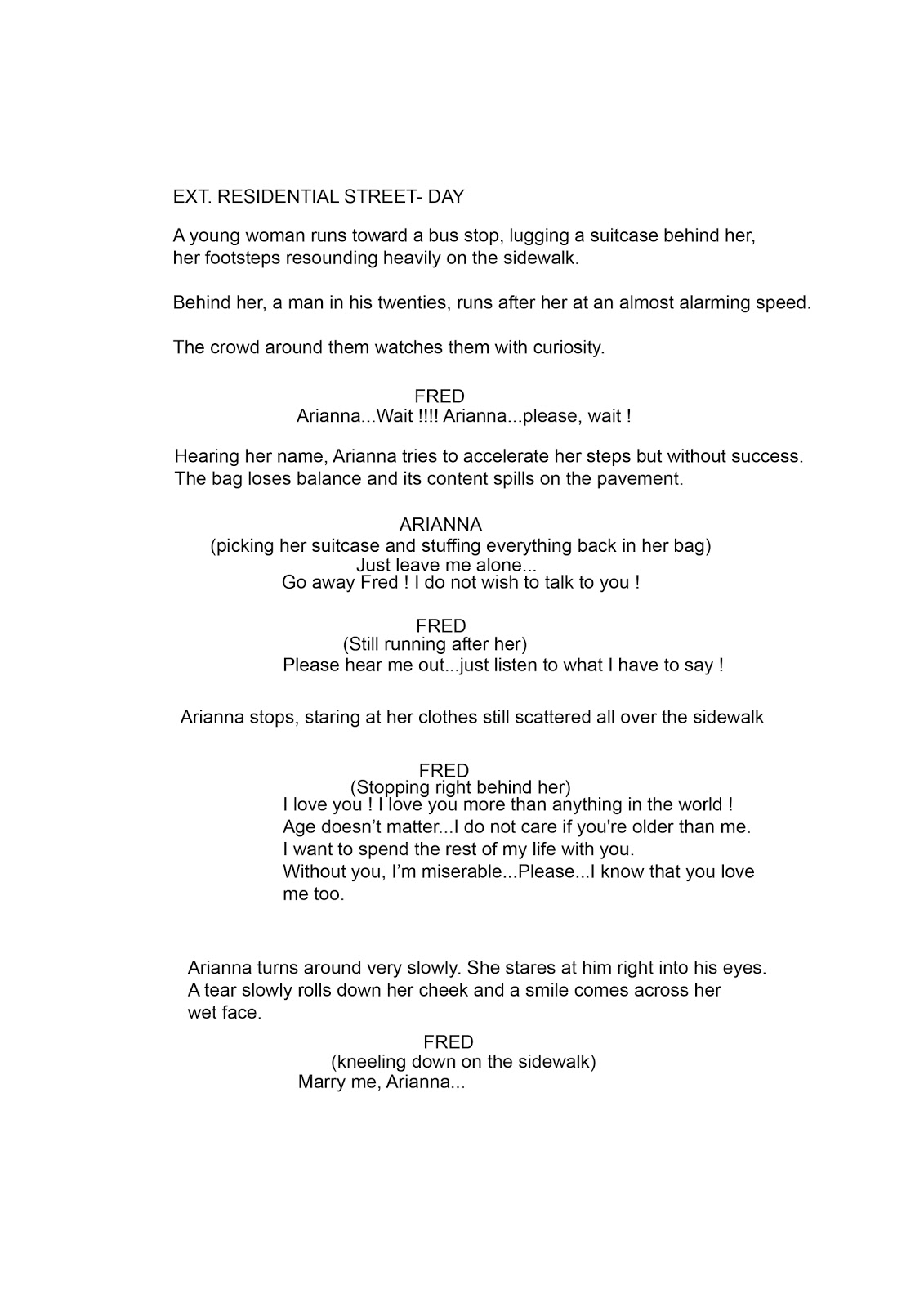 Writing Screenplays