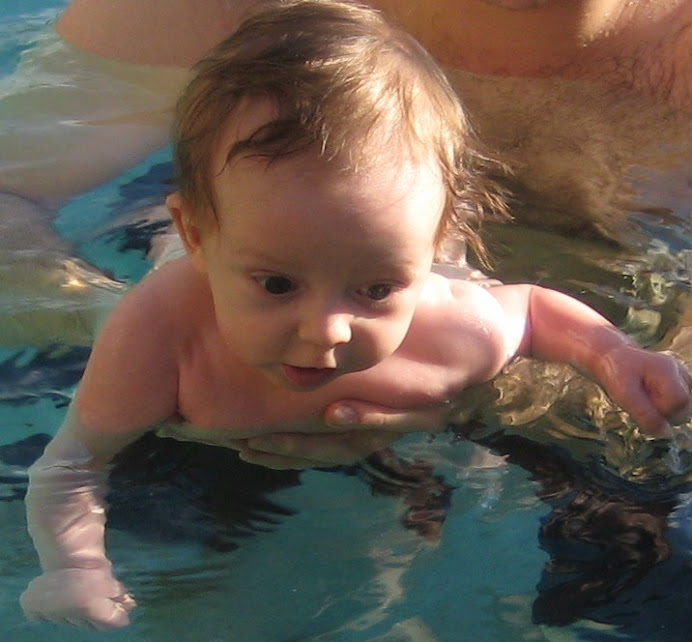 First time in the pool