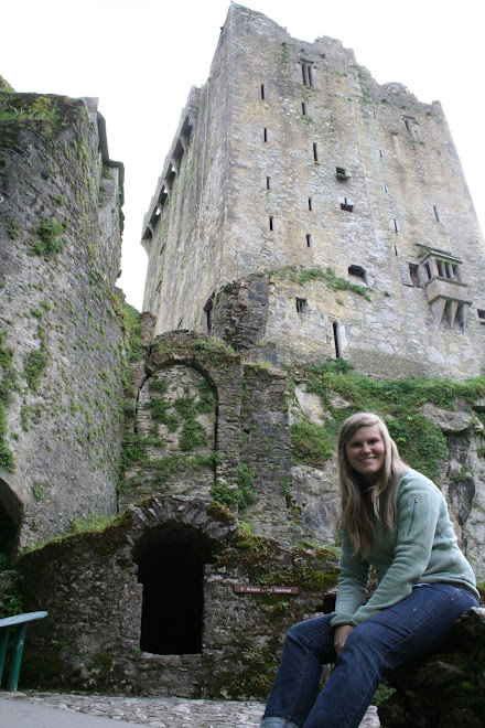 Molly in front of blarney castle