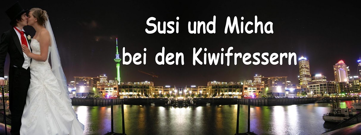 Susi und Micha bei den Kiwifressern