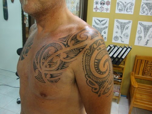 Modern Tribal tattoos are based on the traditional tattoo art of the