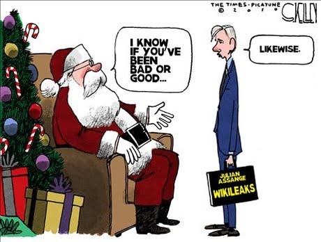 Julian Assange Santa