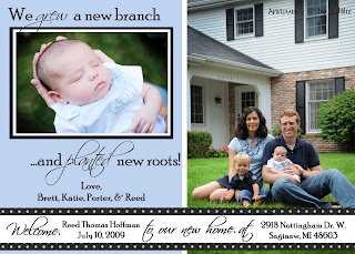 new home new baby announcement
