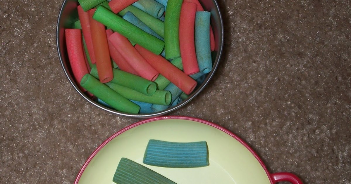 Live, Learn, Love Colored Pasta Necklace (with Recipe)