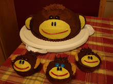 Monkey 1st Birthday Cake
