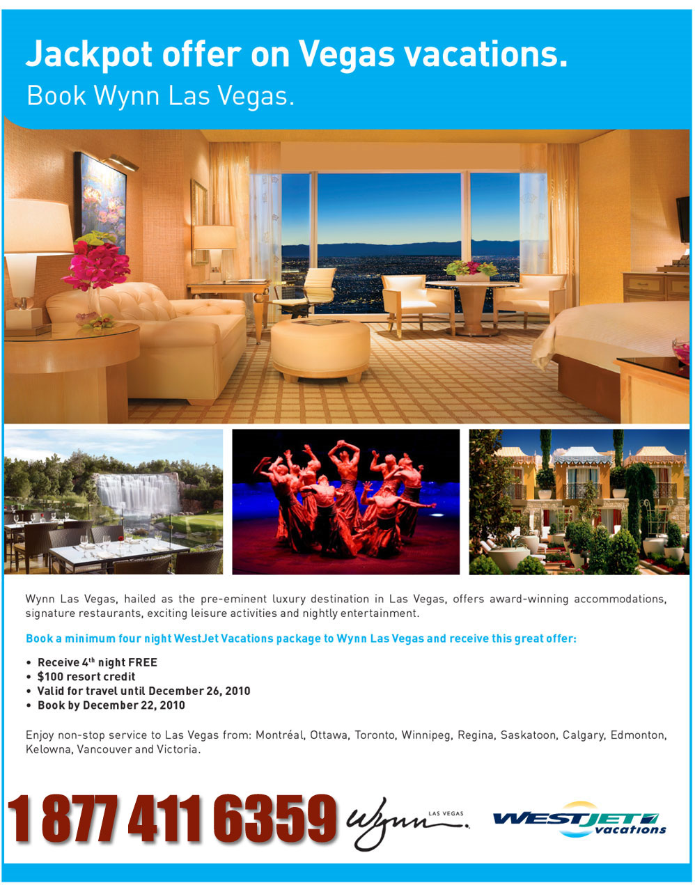 Las vegas package deals westjet