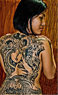 pretty back tattoos