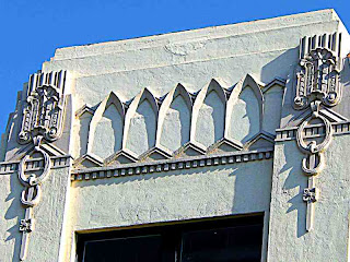 Old Pasadena CA - detail of building facade (c) David Ocker