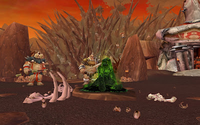 Seven ogres stood in the