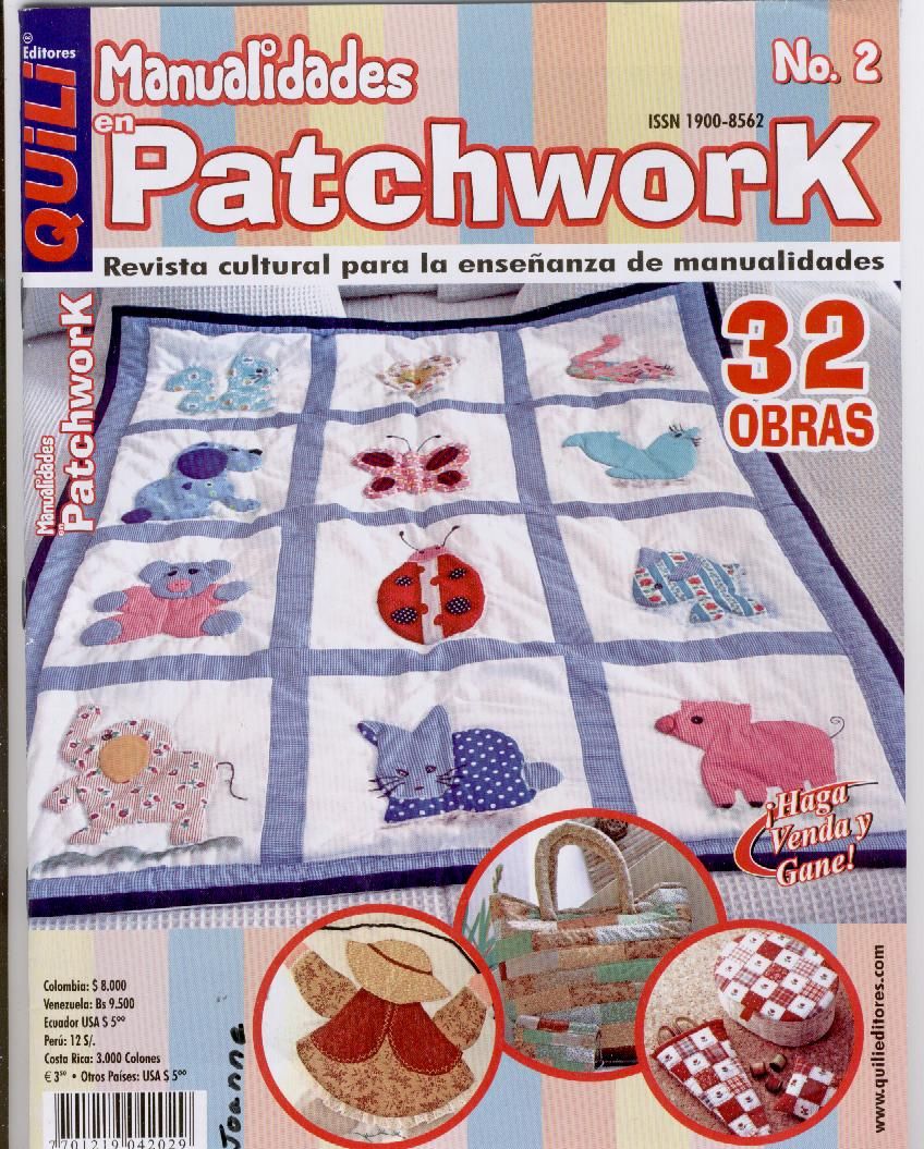 Revistas de patchwork Manualidades en patchwork Nº 2
