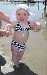 Stella's 1st day at the beach!