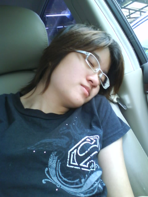 Sleeping in car