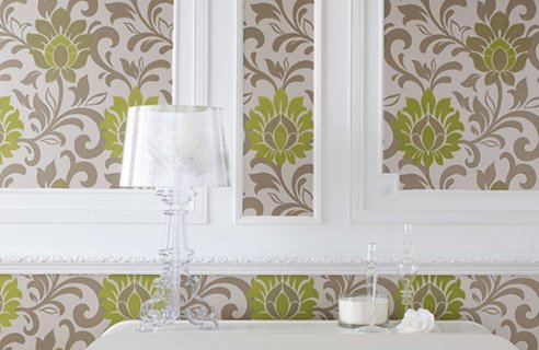 Living Livelier: Wallpapered Panels