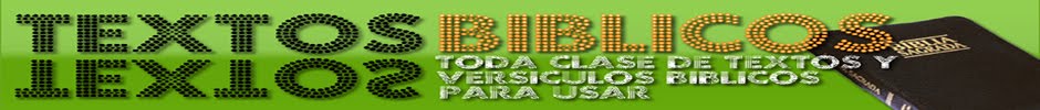 Textos y Versiculos Biblicos