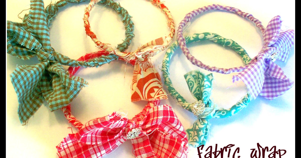 Poppy Chic Designs Fabric Wrap Bracelet Tutorial