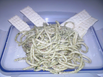 Spaghetti in Malunggay Pesto Sauce with Tuna