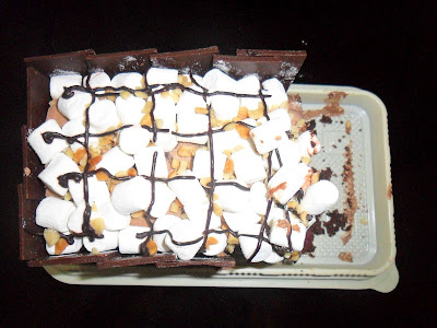 Bake & Churn's Rocky Road Ice Cream Cake