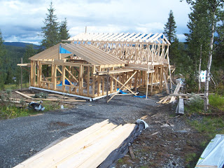 Takkonstruksjon hytte