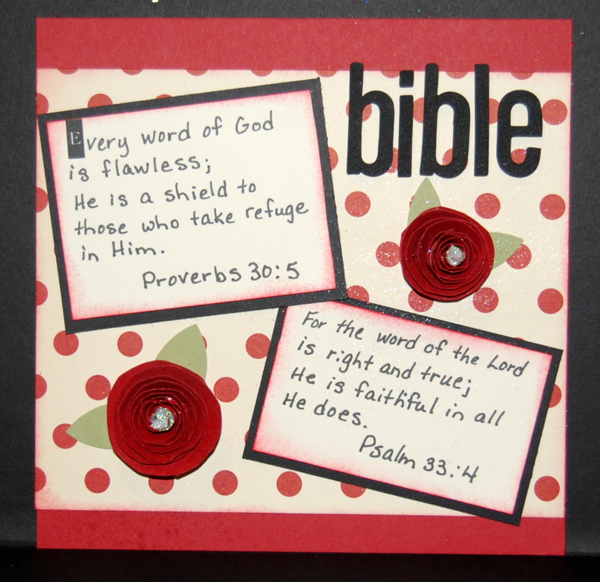 Patty Creates Bible Scrapbook Page