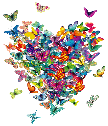 Las mariposas en mi corazón...