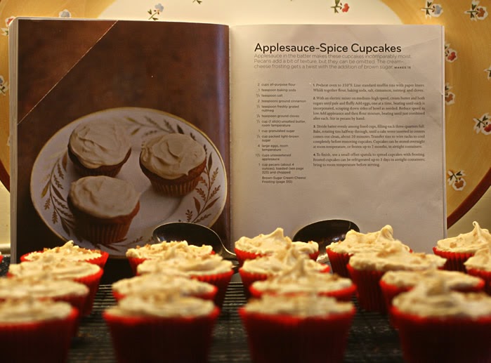 52 Cupcakes and Layla Martha Stewart's ApplesauceSpice Cupcakes with BrownSugar CreamCheese