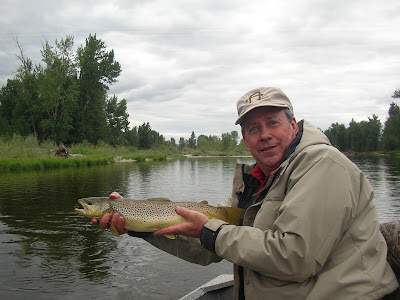 Dan Pace with a nice brown trout