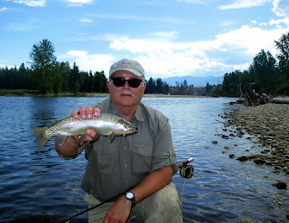 Ray Gillete and a trout on the Bitterroot River