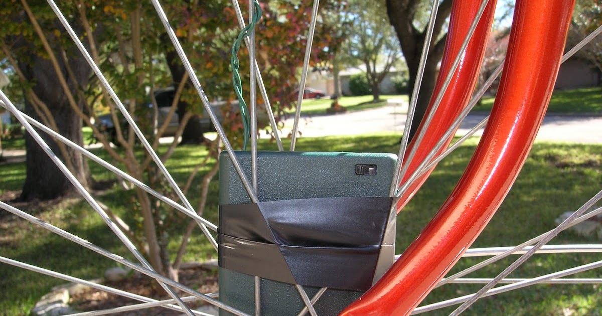 Lights on a bike How to install Christmas lights on bicycle wheels