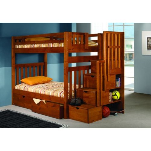 Twin Bunk Beds With Stairs Twin Bunk Beds with Stairs