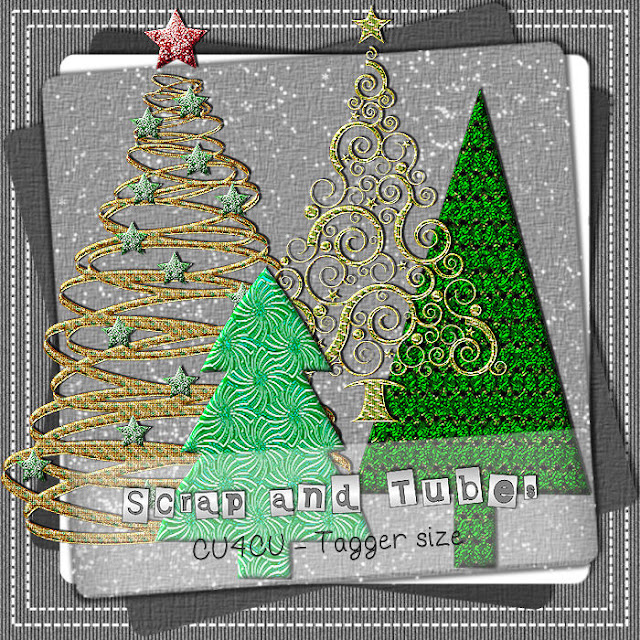 Shiny CHristmas Trees (CU4CU) .Shiny+Christmas+Trees_Preview_Scrap+and+Tubes
