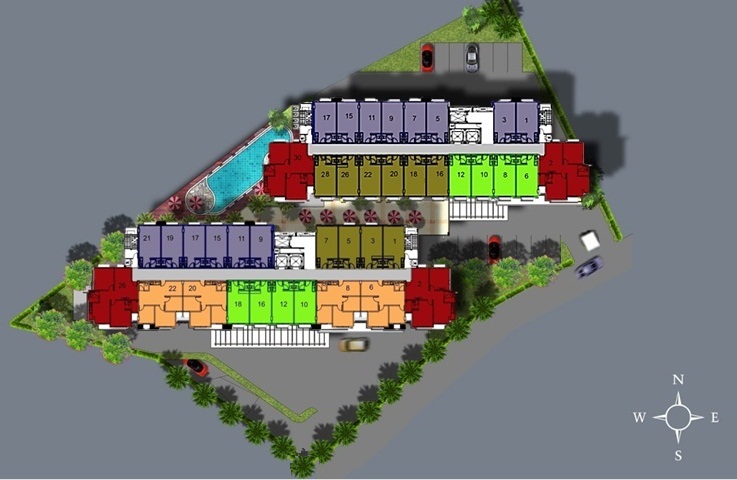 Nagoya Mansion: Apartment site plan
