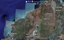 Vista satelital entre Barranquilla y Cartagena