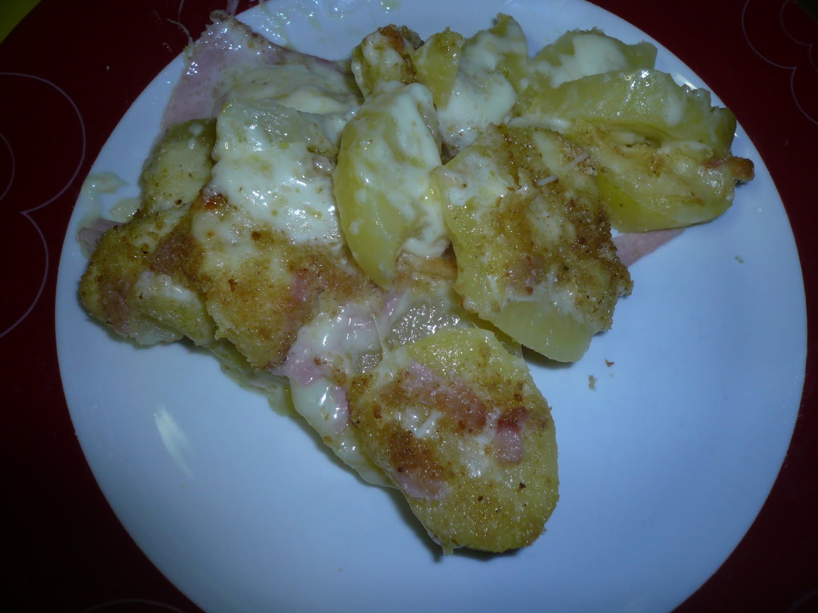 Briciole di cannella Tortino di patate prosciutto mozzarella