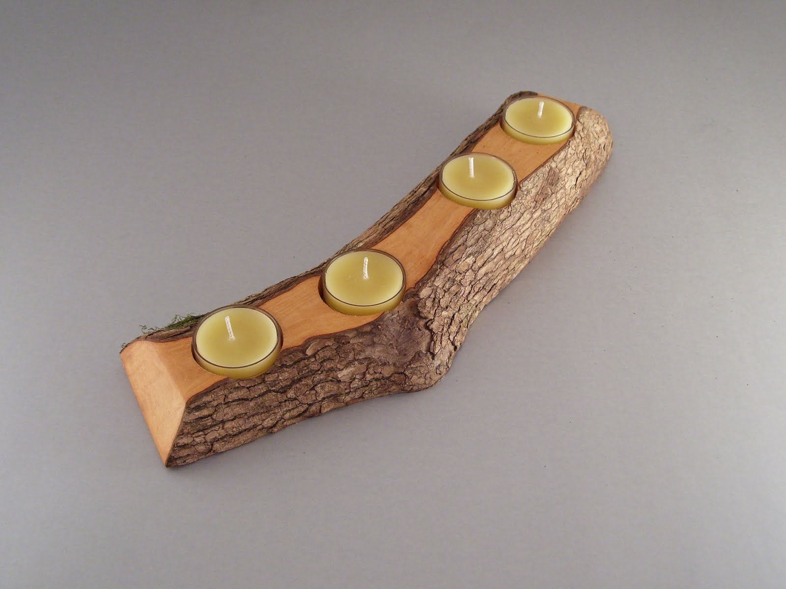 ByDan Woodworks Split Log Candle Holder Collection