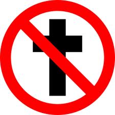 La designación de la forma de la cruz prohibida Cruz+prohibida
